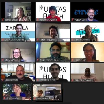 Students on a Zoom call