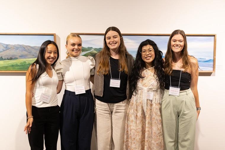 Five student art history symposium presenters 
