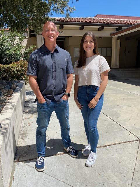 Eric Tillman and Ella Basler Professor Eric Tillman and Ella Basler '23