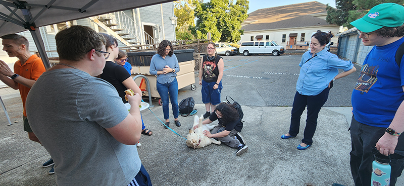 Attendees at the Fall Student-Alumni Reception.