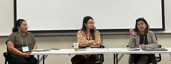 (left-right) Sonia Gomez (SCU), Ann Ngoc Tran (UCLA), Rose Cuison-Villazor (Rutger's Law)