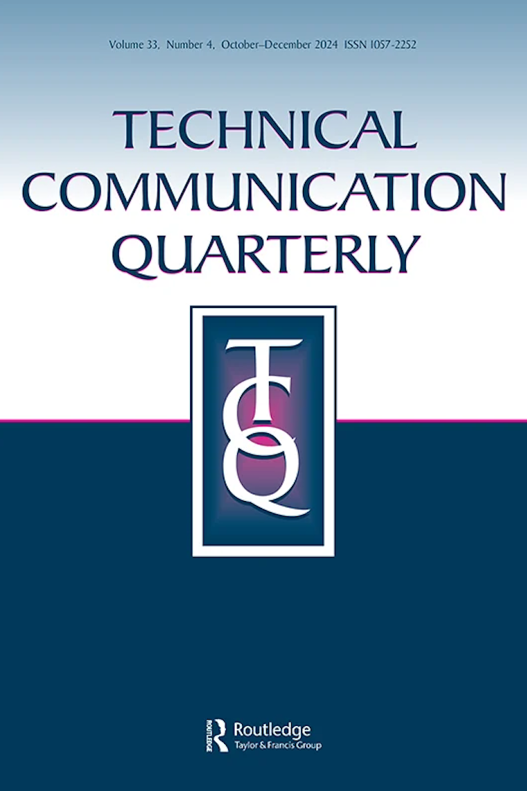 Technical Communication Quarterly cover December 2024 