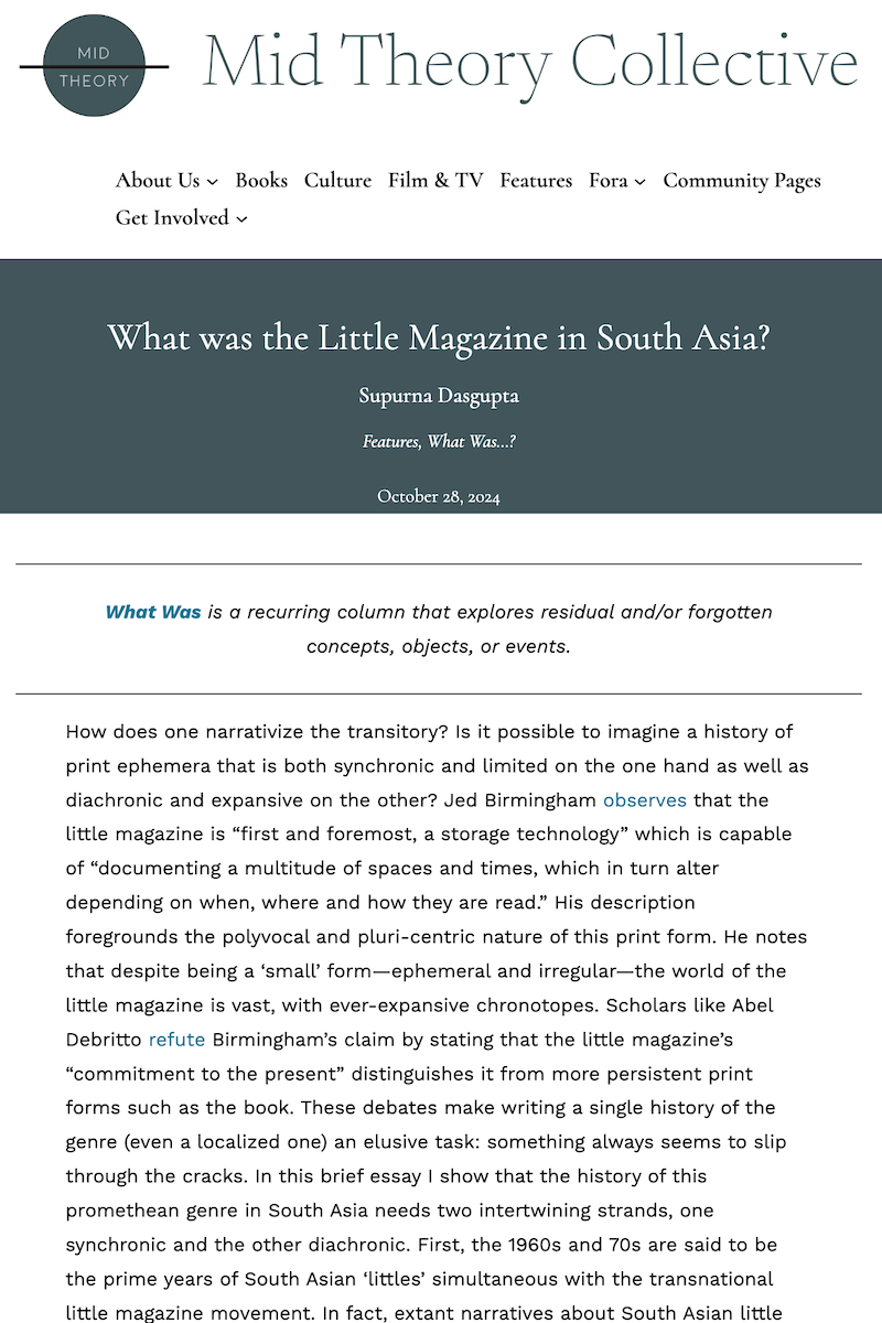 Mid Theory Collective October 2024 