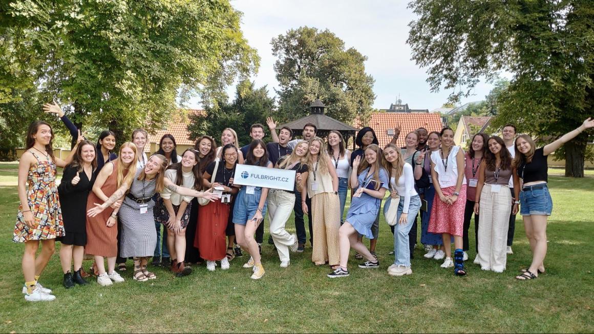 Teresa with all the other Fulbright ETAs in the Czech Republic