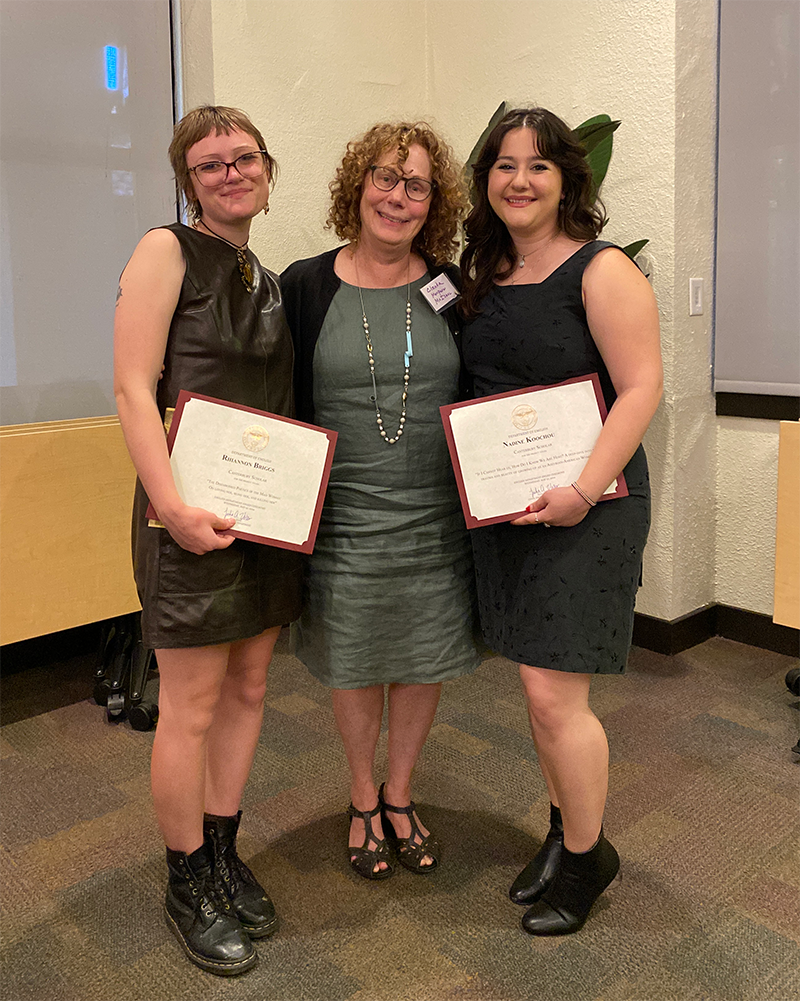 Rhiannon Briggs ‘24, Claudia Monpere McIsaac, Nadine Koochou ‘24