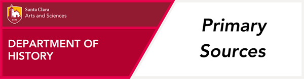 History Department Primary Sources header