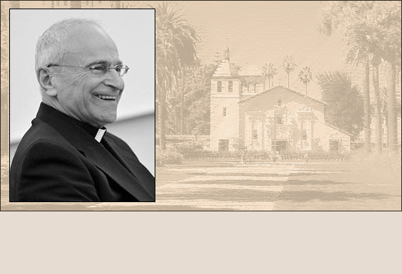 Alt text: Portrait of a smiling man next to a sepia-toned image of a historic building.