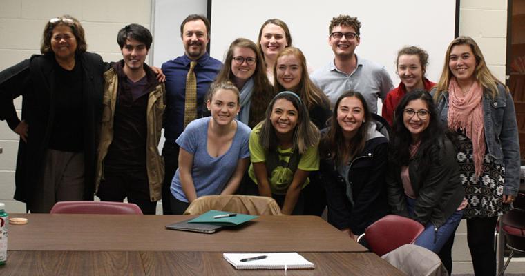 Ms. Smith with Critical Perspectives in Performing Arts class