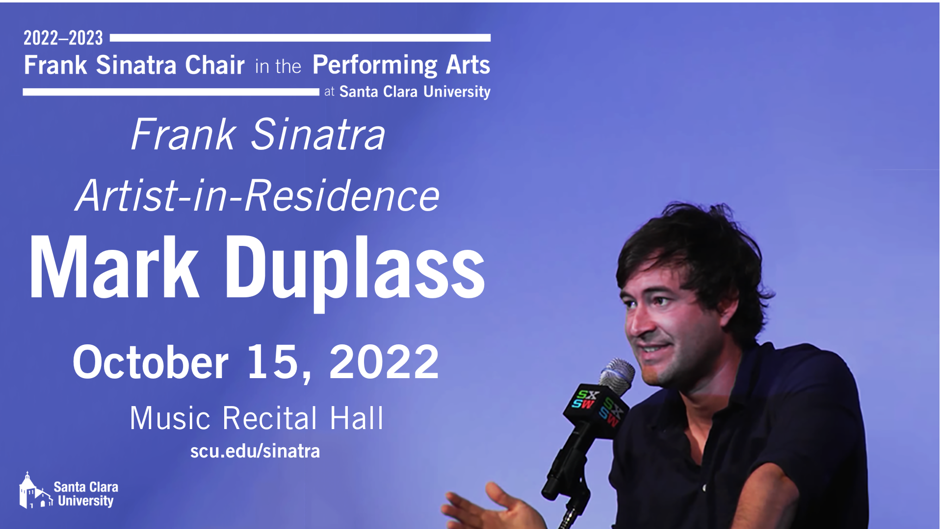 Frank Sinatra Chair in Media Mark Duplass October 19, 2022, Roski Theater, PMU