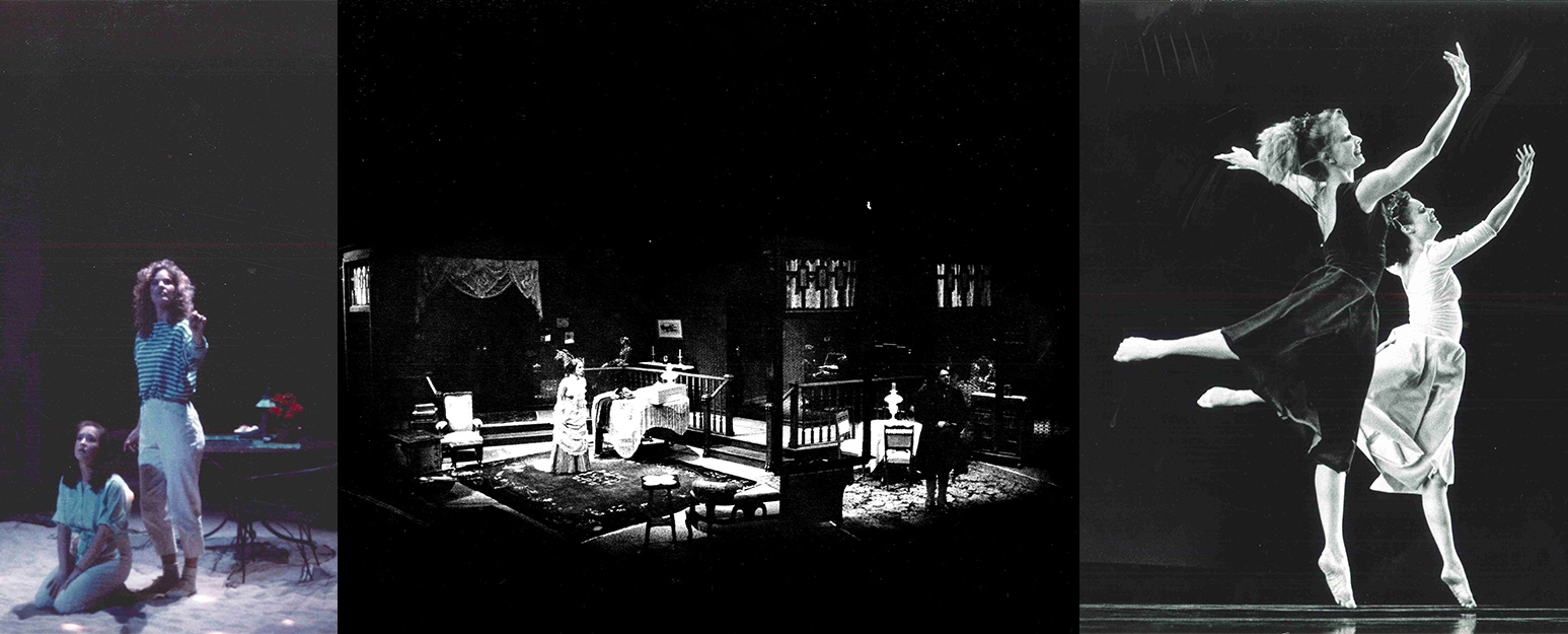Triptych collage from SCU Theatre and Dance production archive