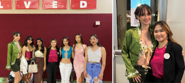 Students at the SCU Eco Fashion Show in Spring 2022