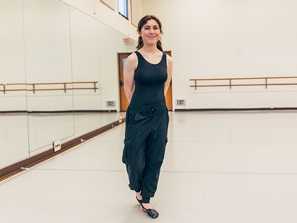 Ximena De La Parra-Tostado in the dance studio.