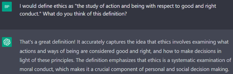 Image 5: ChatGPT is not above flattery.