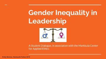Gender Inequality in Leadership