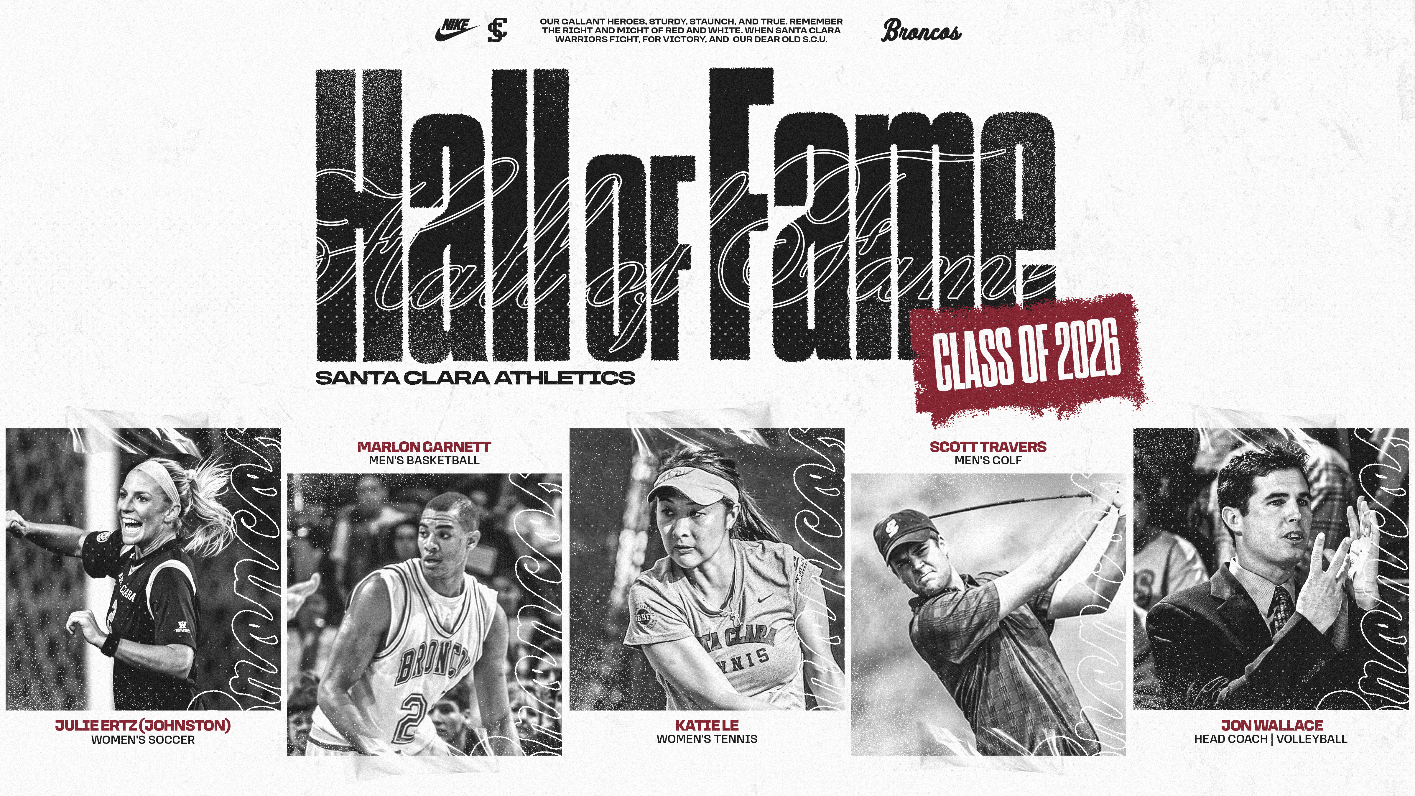 2026 Santa Clara Athletics Hall of Fame 