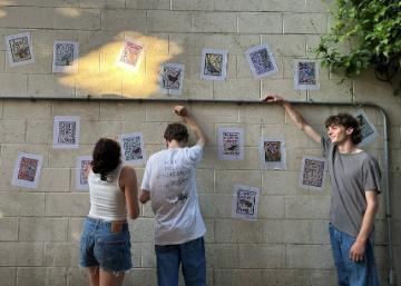 East LA Wall with posters