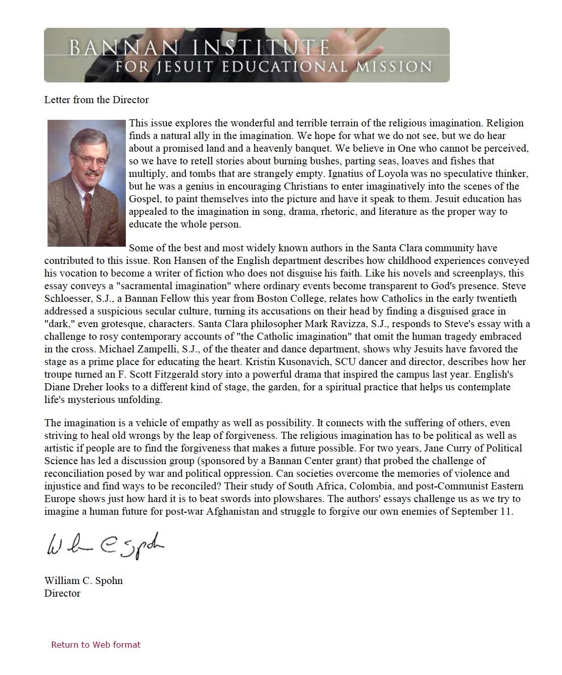 Alt text: Newsletter titled 