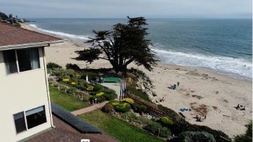 Villa Maria Retreat Center view from building towards the water