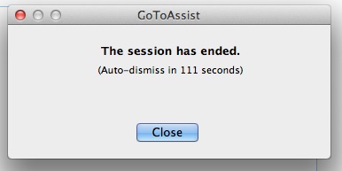 Alert box with message 