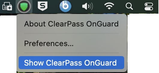 OnGuard - macOS - Menu Bar
