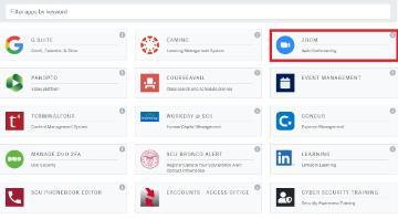 click on the MySCU Zoom Tile