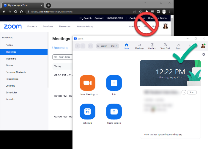zoom minimum update 06 - website vs app zoom minimum update 06 - website vs app