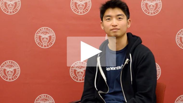 SCU student shares his story video