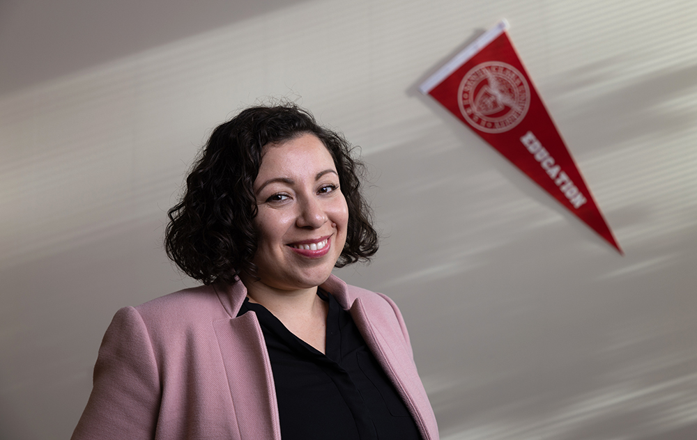 Claudia Rodriguez-Mojica standing in hallway at ECP