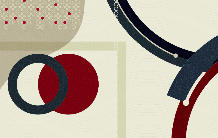 Graphical image with circles and lines image link to story