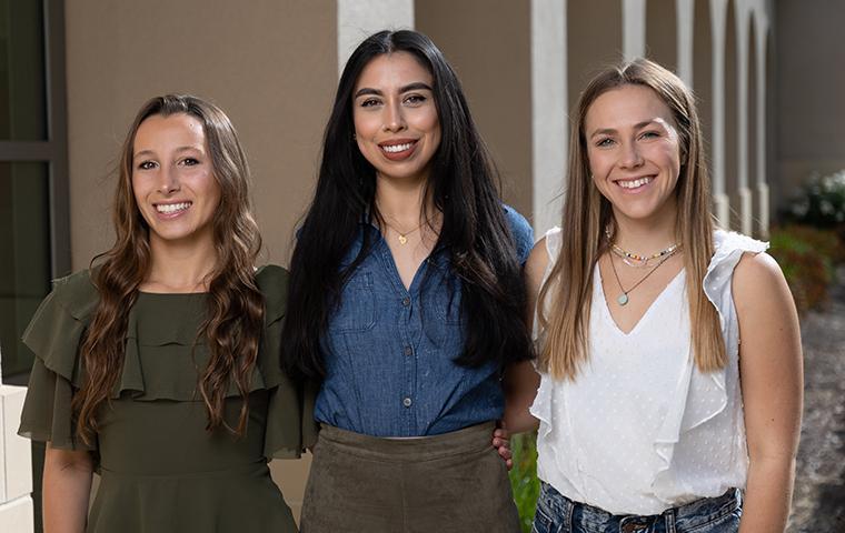 Fulbright Finalists Maggie Menendez, Michele Canny, and Cate Ralph image link to story