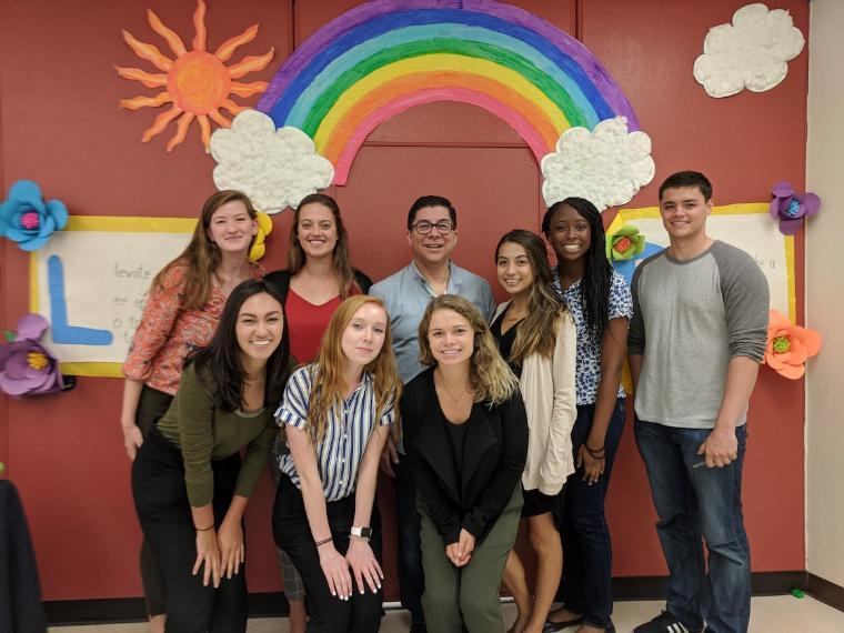 2018 Valeriote Goldman class, with program director Fred Ferrer