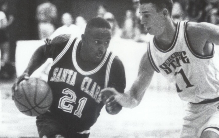 Lloyd Pierce drives to the basket image link to story