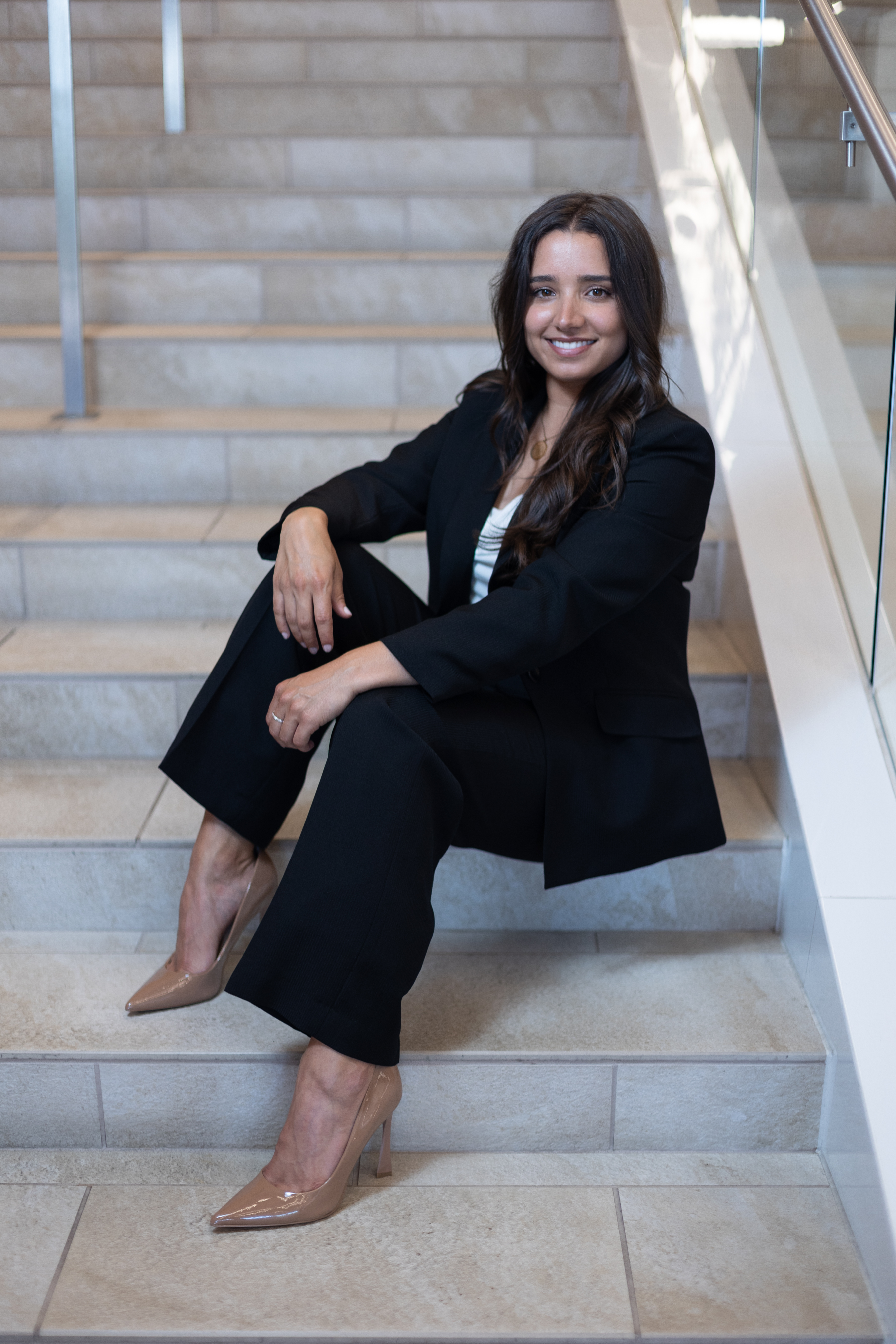 Mirelle Raza '15, pictured at the Santa Clara University School of Law.