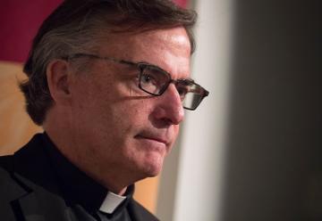 Kevin O'Brien speaks at Tuesday's panel.