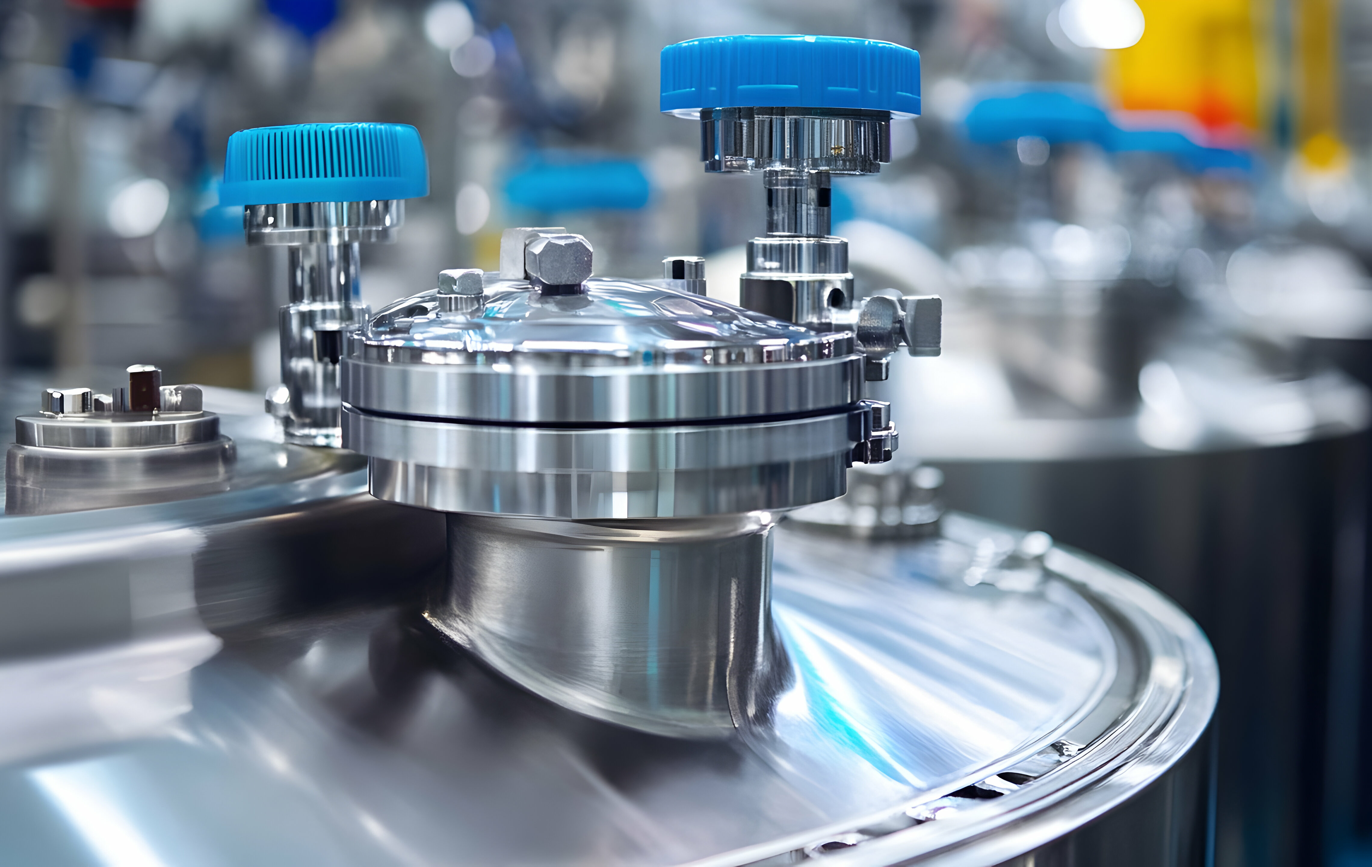 Graphic of biomanufacturing equipment image link to story