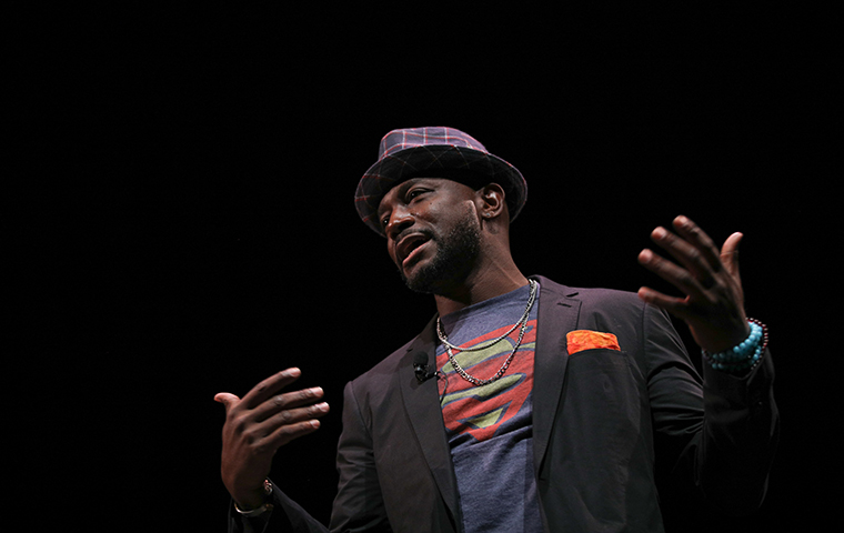 Taye Diggs performs at Mayer Theatre