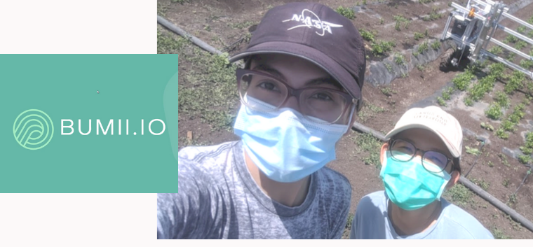 Two masked people outdoors and 