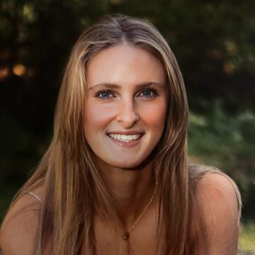 Woman smiling outdoors