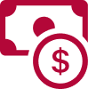 Red money icon
