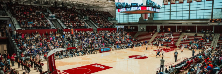 Leavey Center during a Santa Clara basketball game