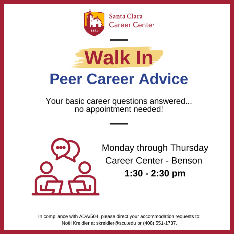 Walk-in Peer Career Advice