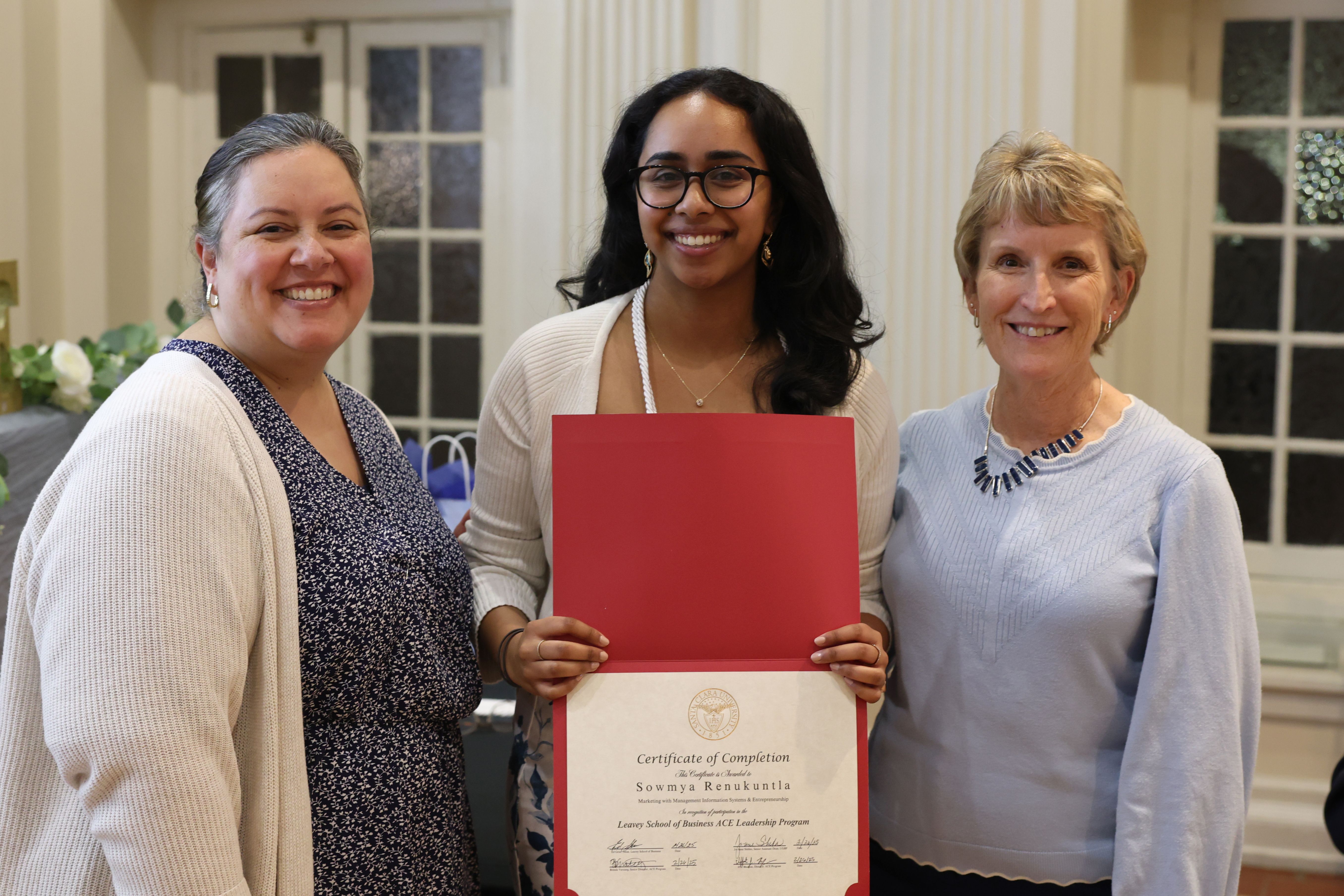 ace student with brenda and jo-anne