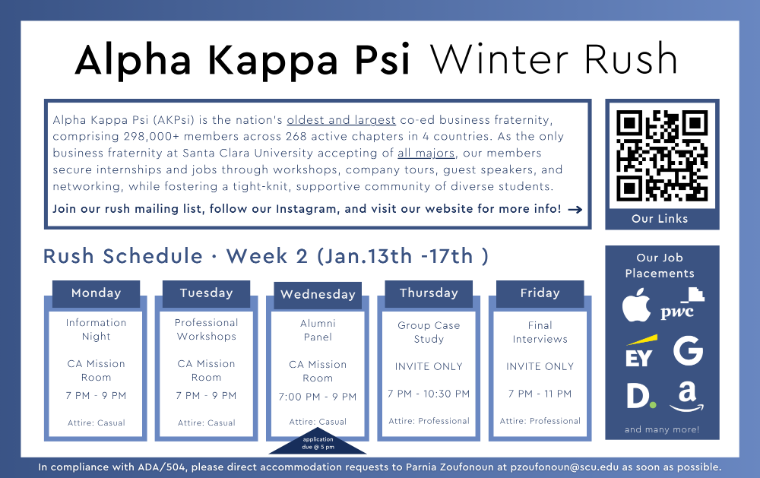 AKPsi Winter 2025 Rush