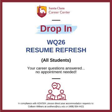 Drop In Resume Refresh 2/27