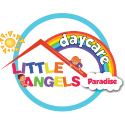 Logo with children and a rainbow