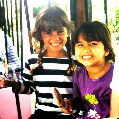 Sonya and Kalina as young girls.