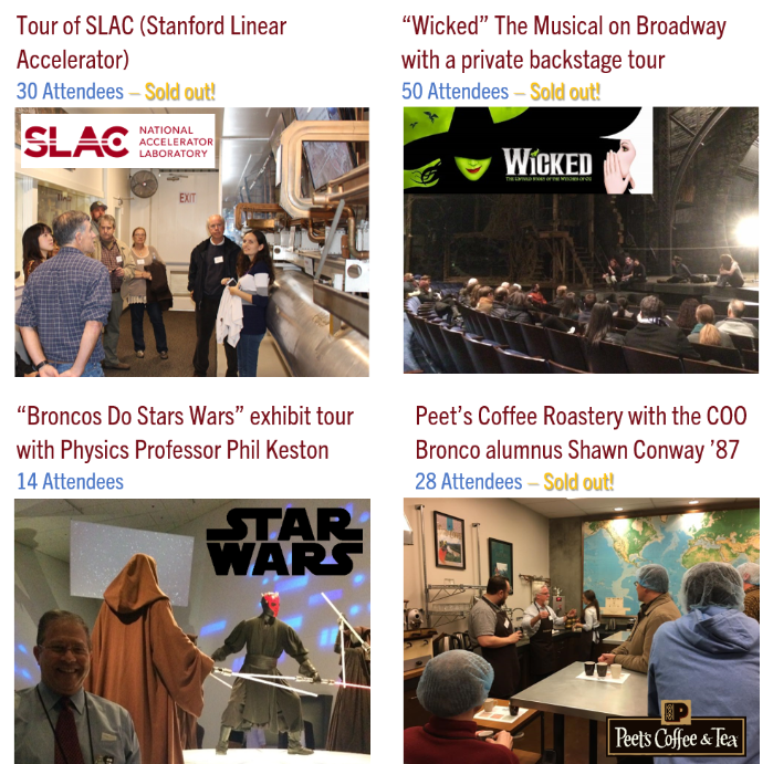  Chapters and Groups - Bucket List events