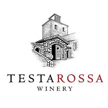 Logo of Testarossa Winery with an illustrated building.