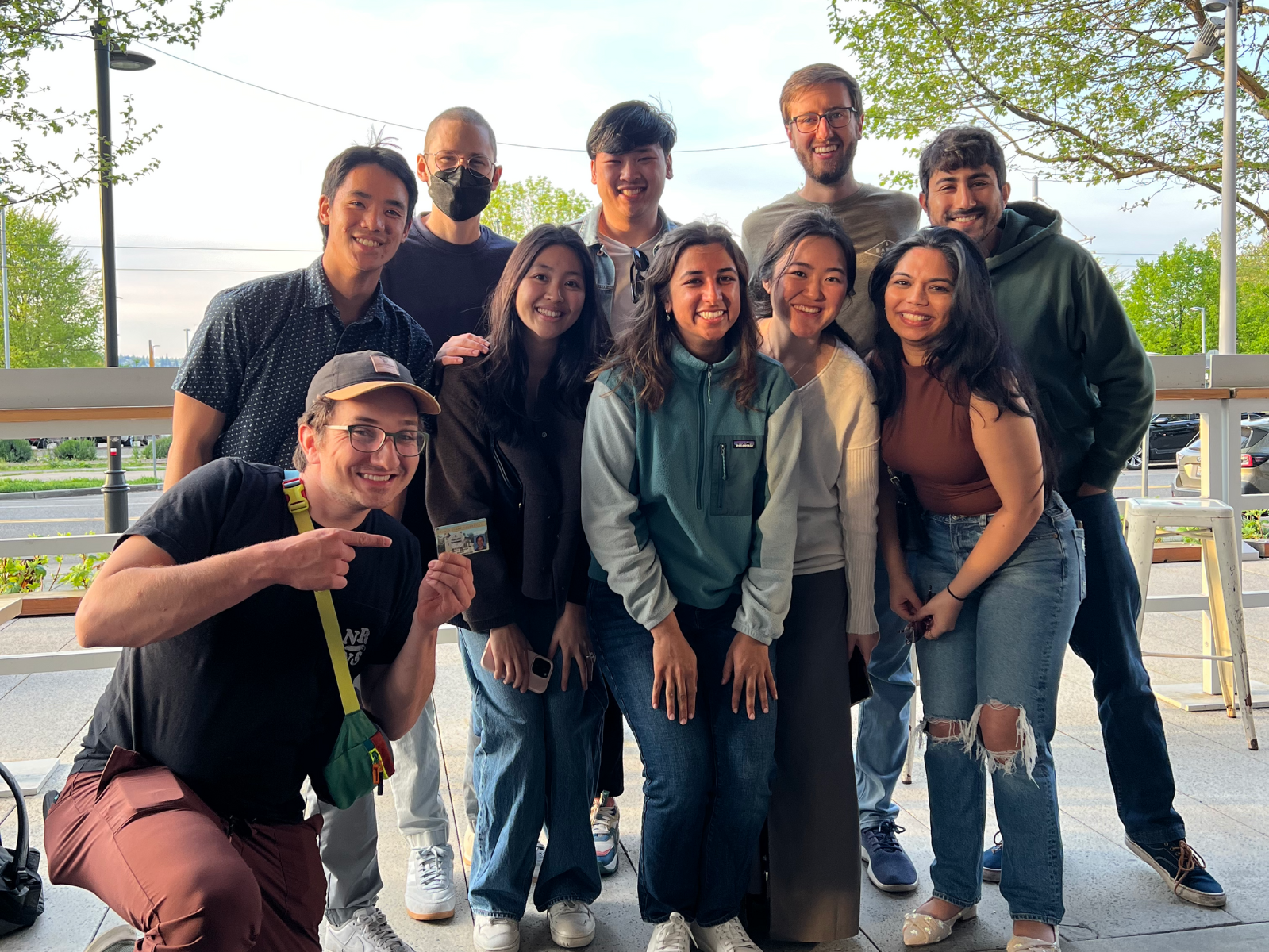 Group of Seattle alumni at an event