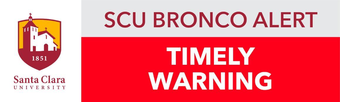 Timely Warning Bronco Alert banner 